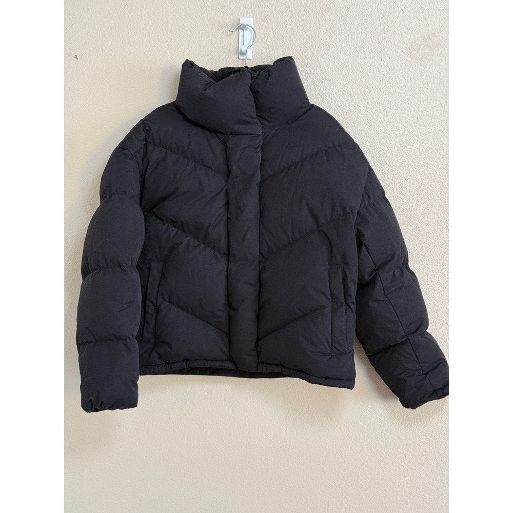 Wilfred Aritzia The Cloud Puff Jacket Black Chevron Quilted Puffer XS